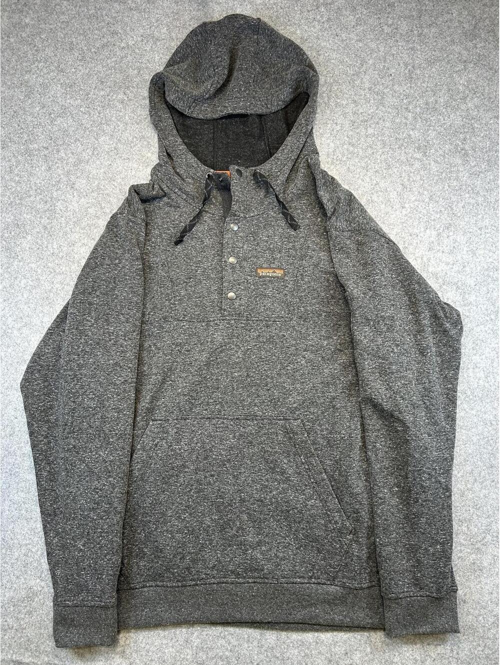 Patagonia Mens Work Hoody Sweatshirt Size L Heather Gray Gorpcore Outdoors Hike
